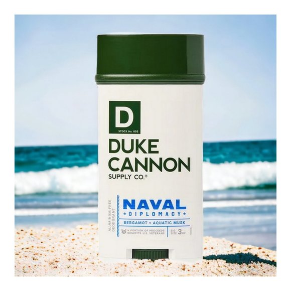 Duke Cannon Naval Diplomacy Aluminum Free Deodorant Made in USA Benefits Vets - Picture 2 of 4